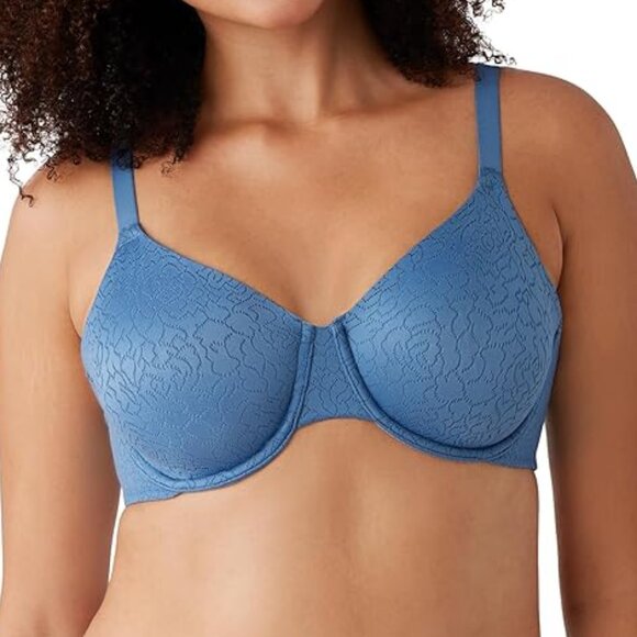 NWT Wacoal Women's Inside Job Full Coverage Underwire Bra, Coronet Blue, 32DD - Picture 1 of 8